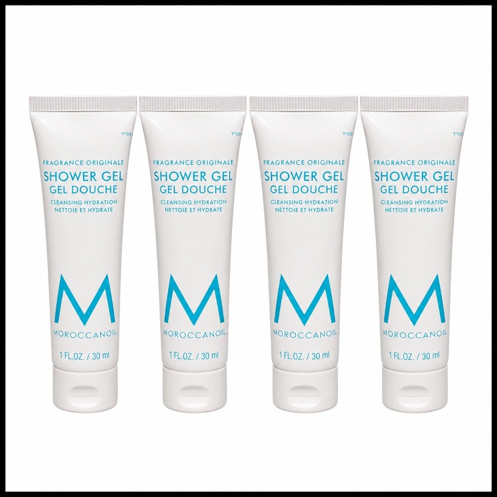 Moroccanoil Fragrance Originale Shower Gel Cleansing Hydration 4 Pack 1oz Travel